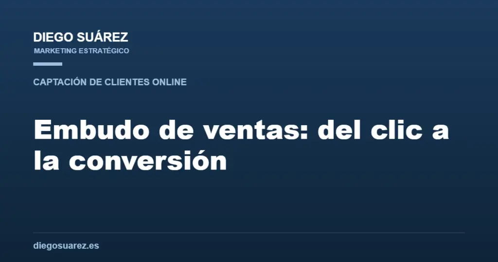 Embudo de ventas: del clic a la conversión