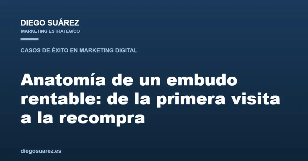 Anatomía de un embudo rentable: de la primera visita a la recompra